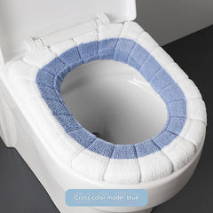 Multi-colour toilet seat covers displayed