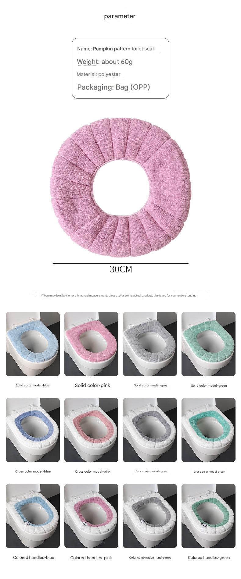 Waterproof toilet seat cover in gray colour
