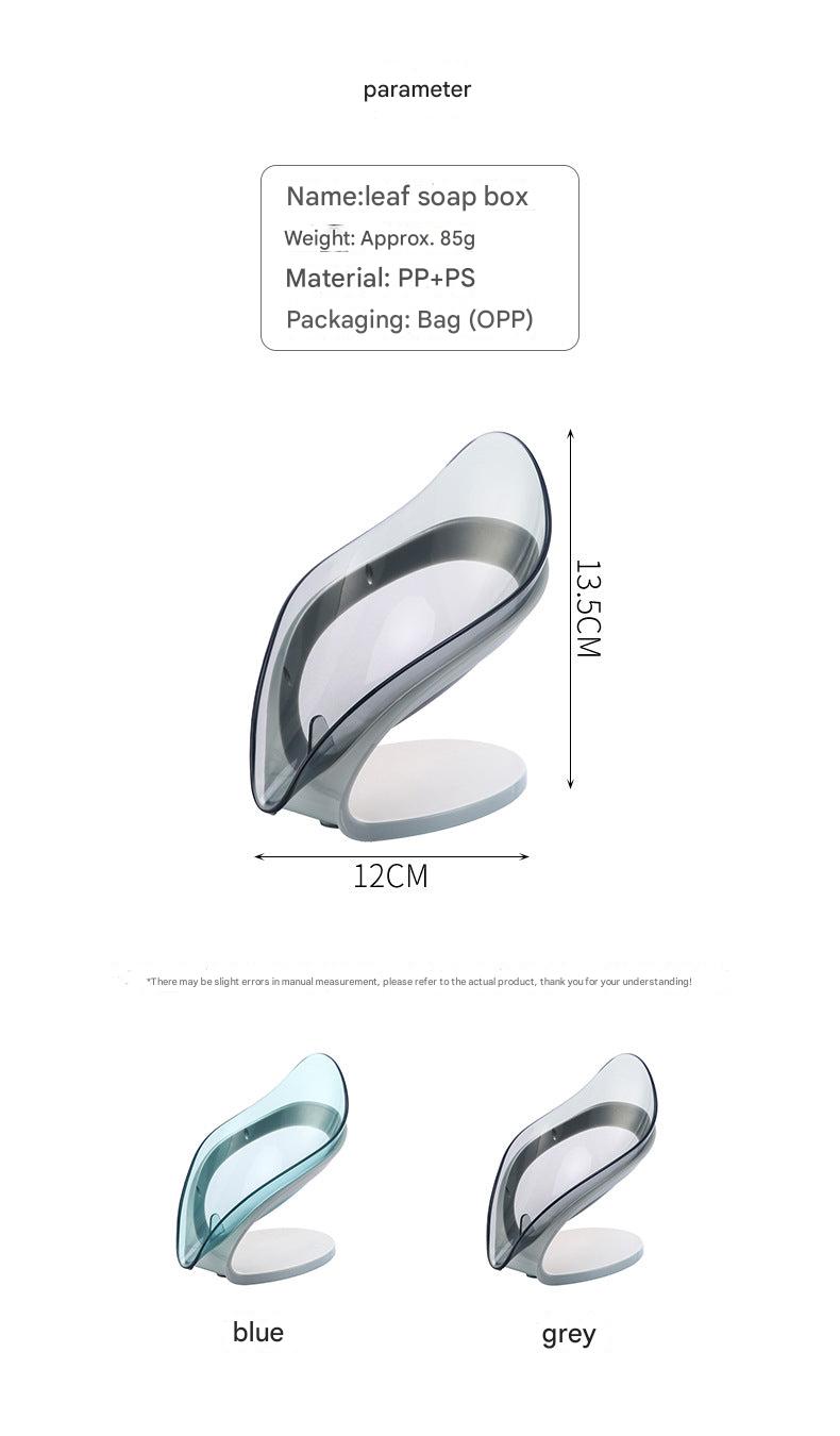Grey ABS soap holder with suction cup