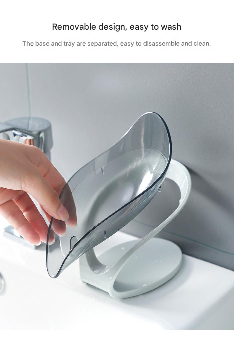 Suction cup soap holder with sponges