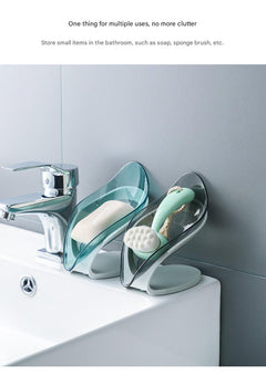 Elegant soap holder in modern bathroom setting