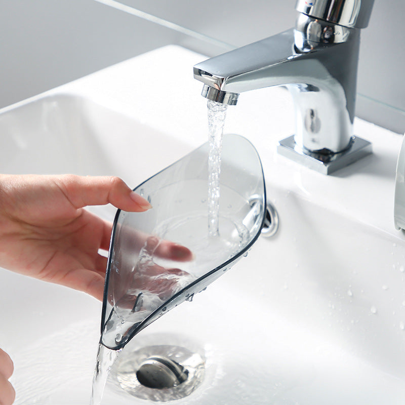 Water-saving soap holder mounted in bathroom