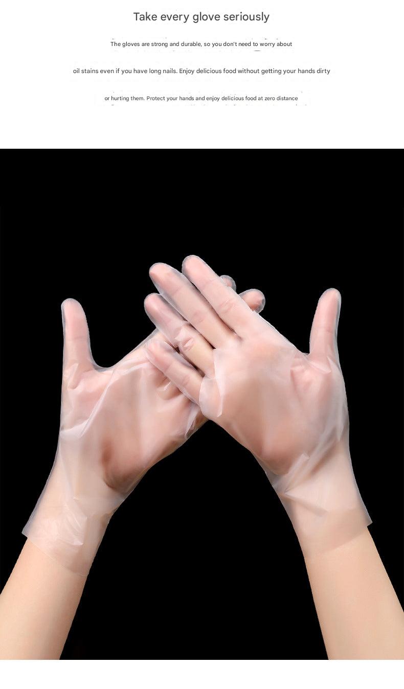 Heavy-duty transparent TPE gloves for food handling