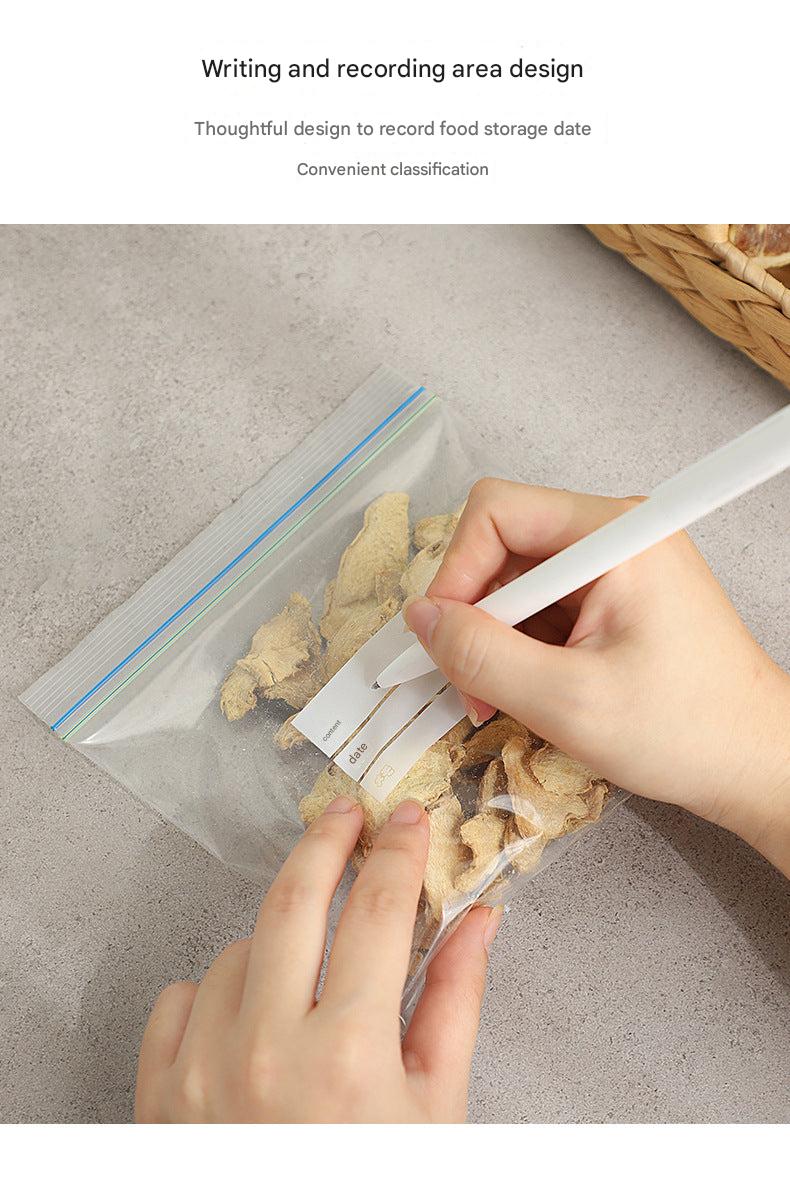 Organised fridge with storage bags