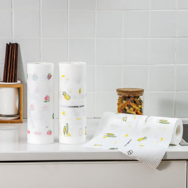 Convenient dual-use cleaning paper towels in action