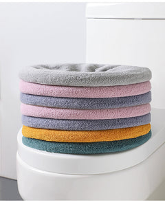 Lightweight ginger yellow toilet seat cover showcased