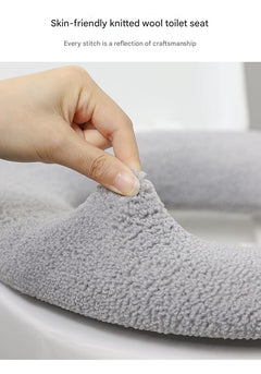 Cozy soft toilet seat cover in multiple colours