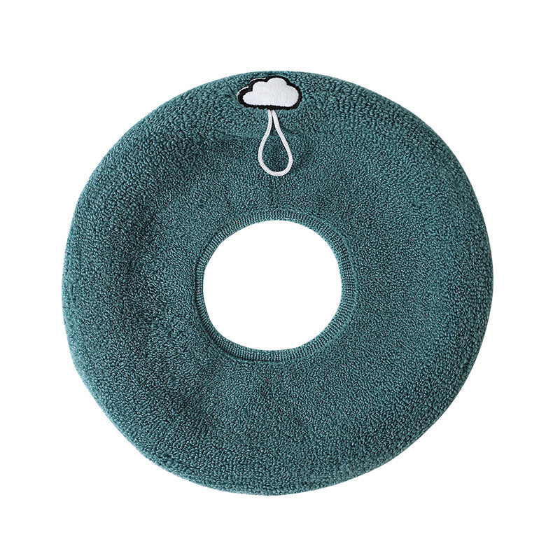 Comfortable light grey toilet seat cover displayed on toilet
