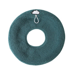Comfortable light grey toilet seat cover displayed on toilet