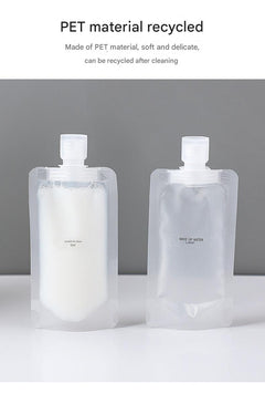 Easy refill cosmetic bottles for travel convenience