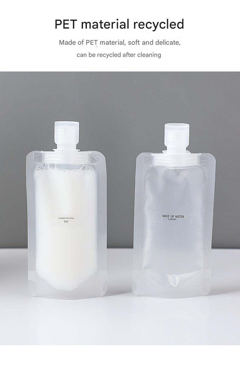 Easy refill cosmetic bottles for travel convenience