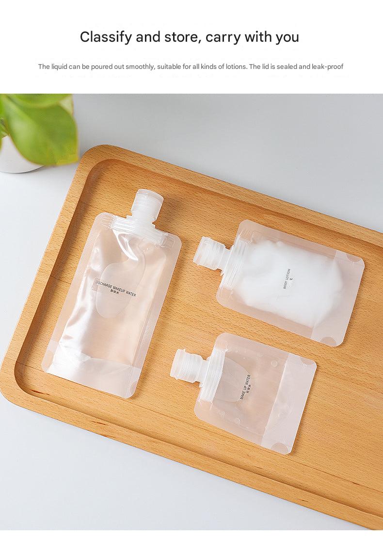 Portable travel cosmetic bottle set with three sizes