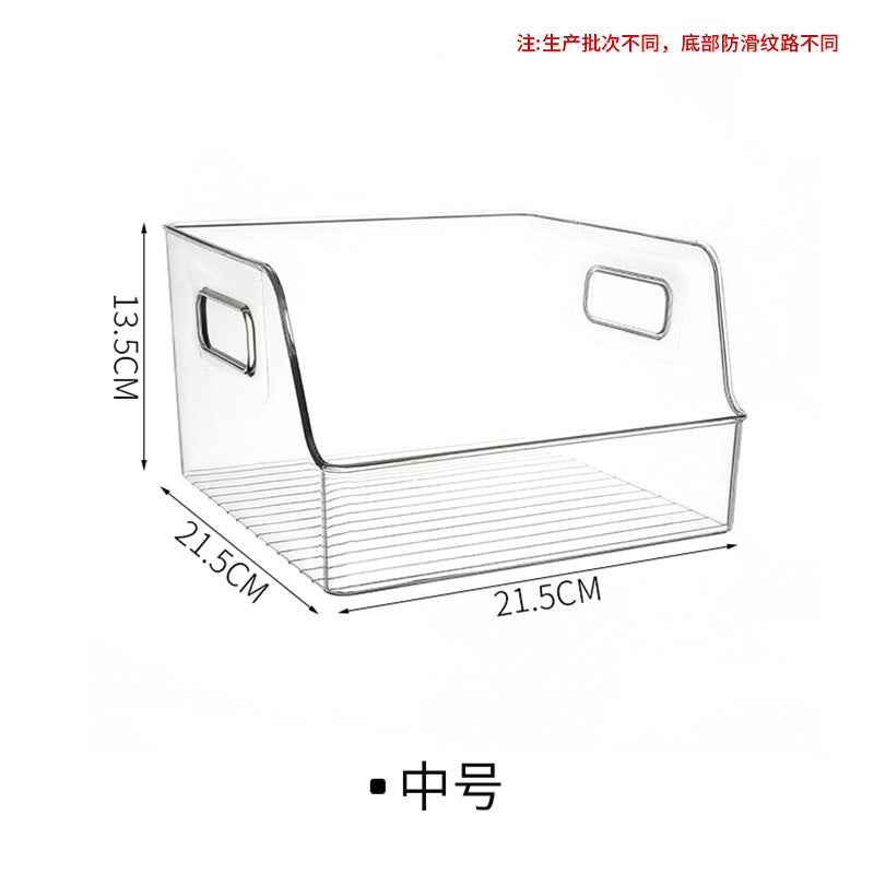 Stackable clear container for compact organisation