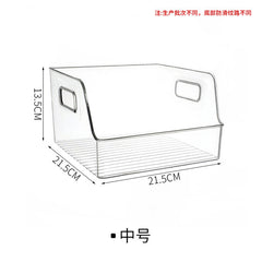 Stackable clear container for compact organisation