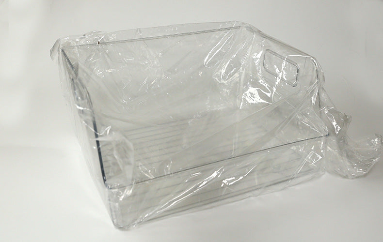 Functional book organisation with transparent bins