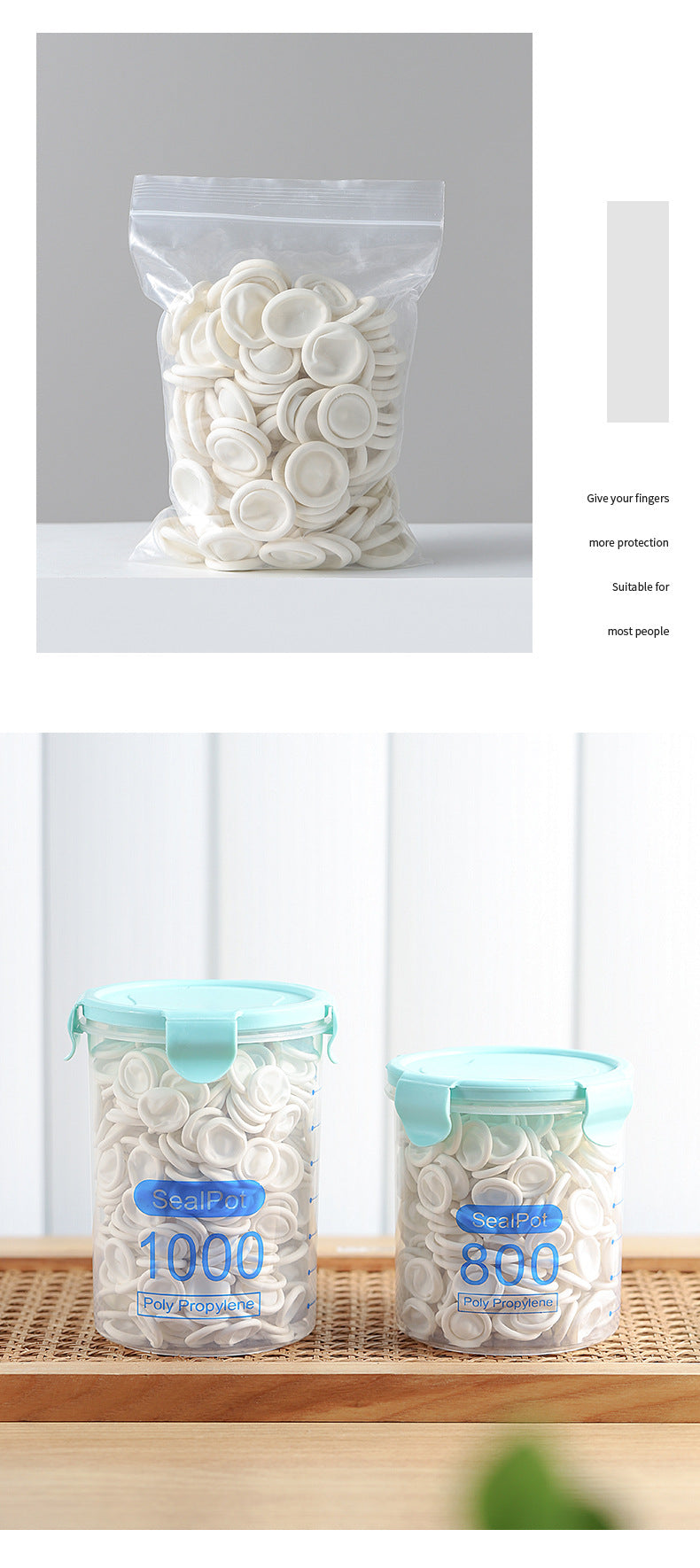 Image of Premium Disposable Latex Finger Cots 5