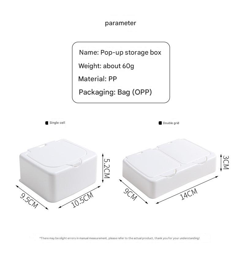 Mini Desktop Storage Box for Cotton Swabs - Image 1