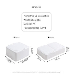 Mini Desktop Storage Box for Cotton Swabs - Image 1
