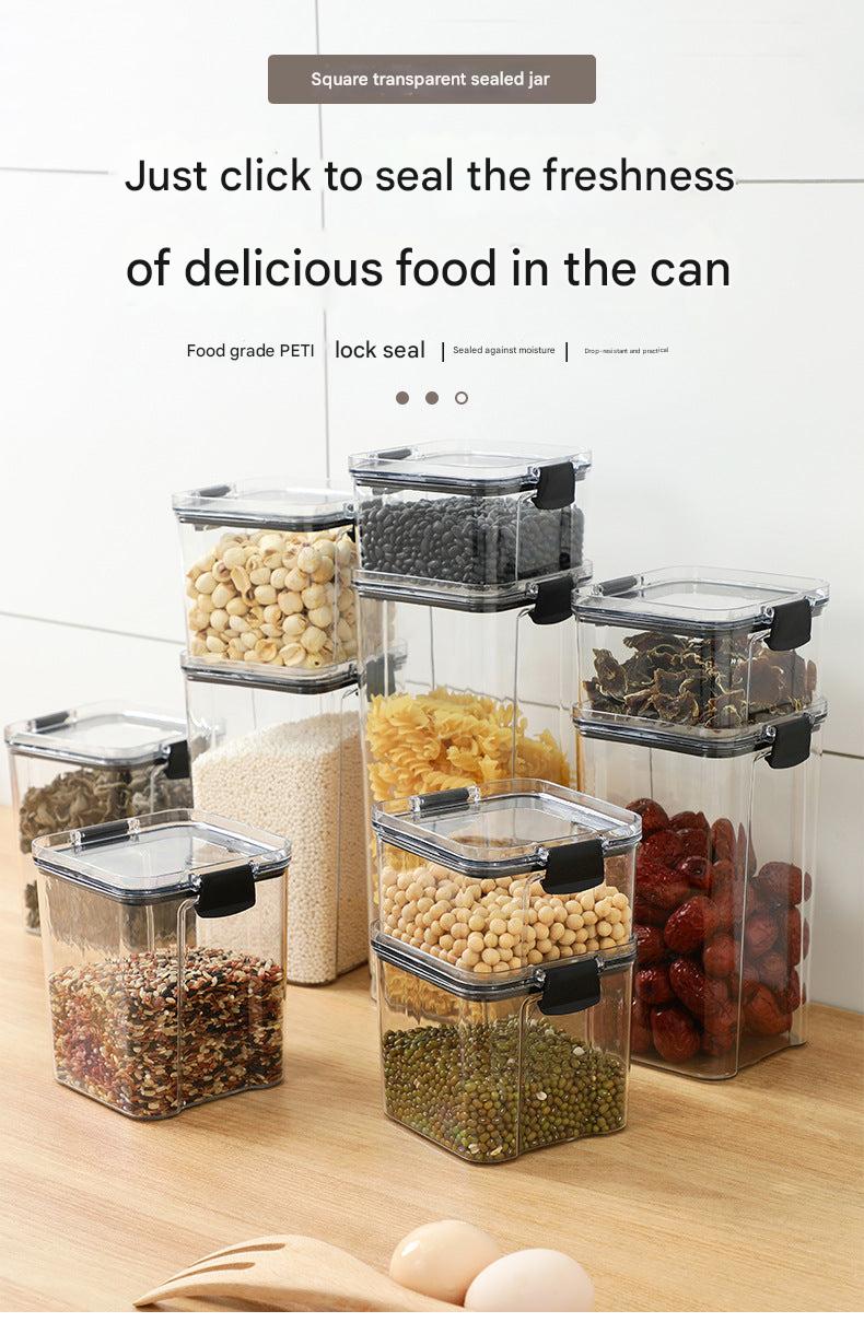 Microwave safe food storage jars in kitchen