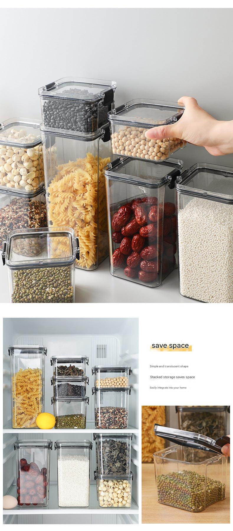 Microwave safe food storage jars in kitchen