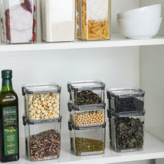 Microwave safe food storage jars in kitchen