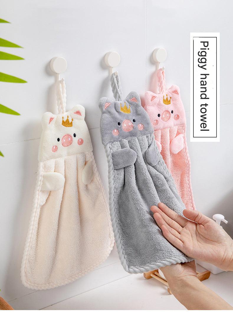 stylish absorbent towels on display