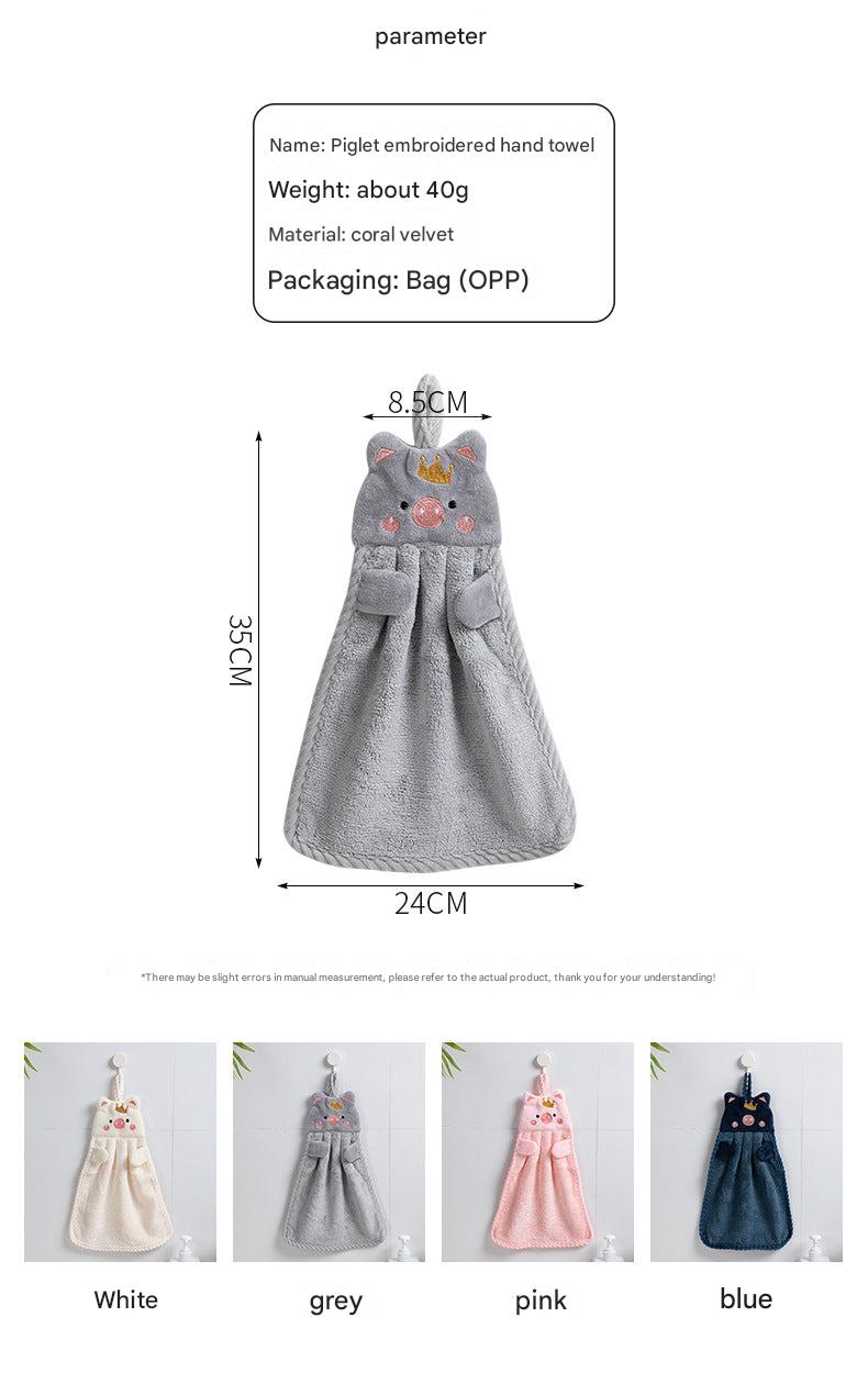 soft hand towel for kids in bathroom