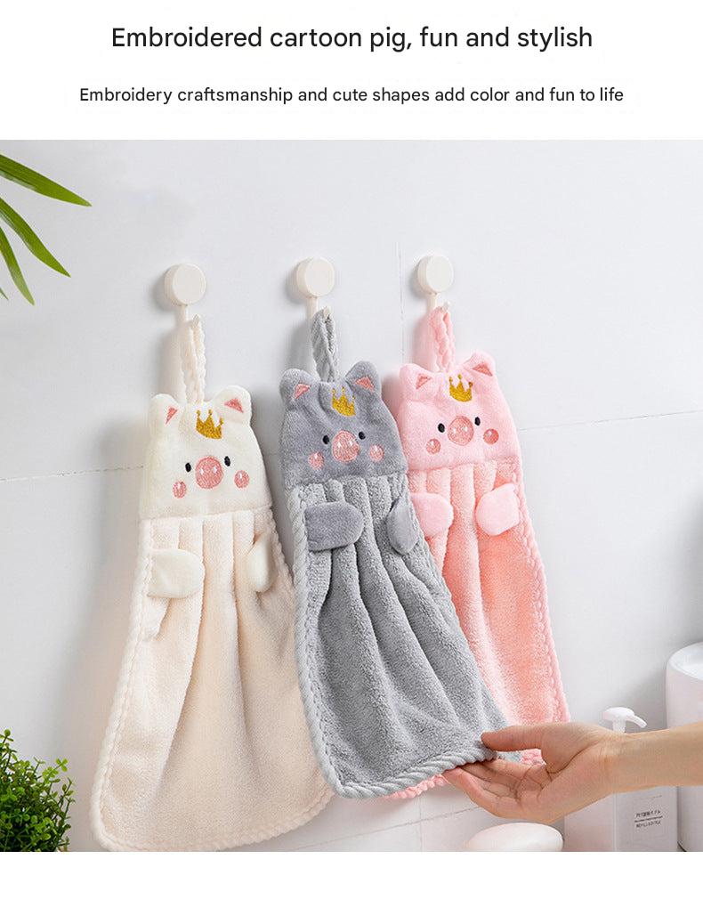 moisture absorbing hand towels in use