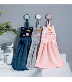 stylish absorbent towels on display