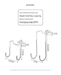 Durable stainless steel hook displayed in kitchen