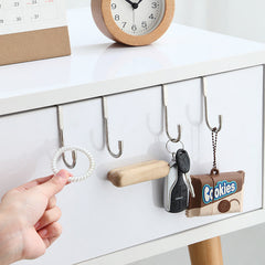 Durable stainless steel hook displayed in kitchen