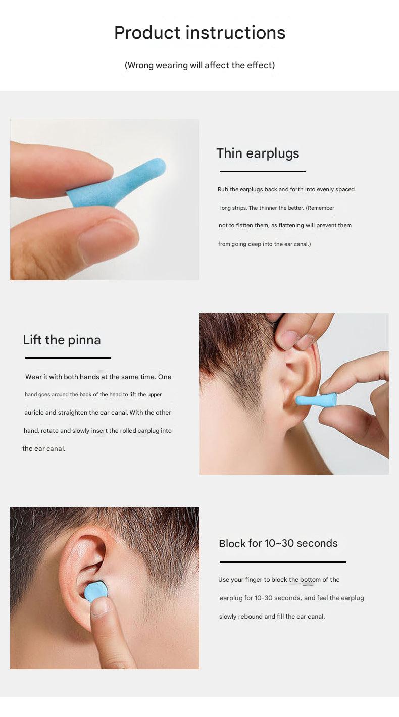 Noise-Canceling Foam Earplugs Image 2