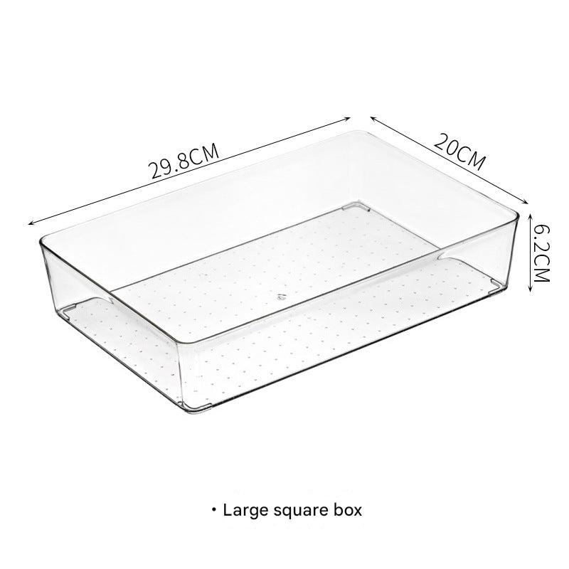 Clear desktop organizer for makeup and stationery - image 1