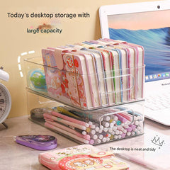 Durable PET plastic desktop organizer - image 4