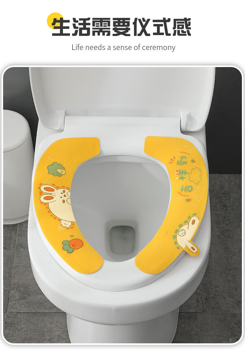 Easy installation toilet seat cover