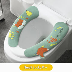 Decorative toilet cushion for bathroom use