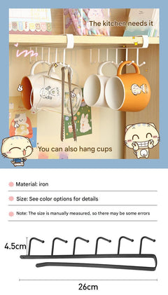 back view of wall-mounted coat rack
