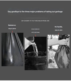 Heavy-duty drawstring trash bags in green