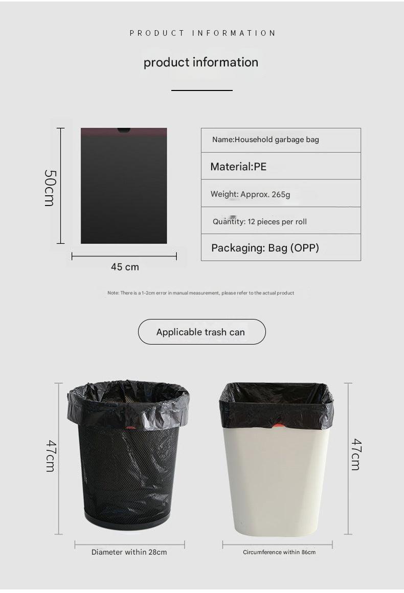 Heavy-duty drawstring trash bags in yellow