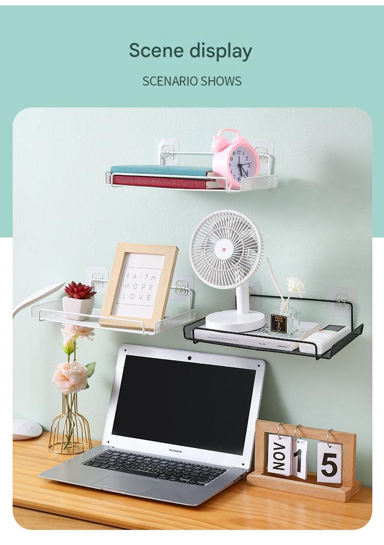 sample installation of wall-mounted router shelf