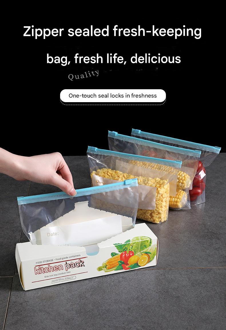 Image of sealable food storage bags in various sizes
