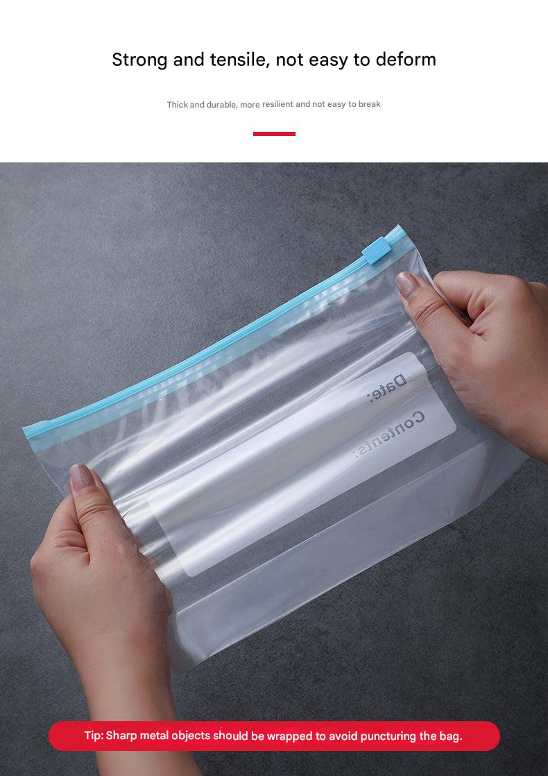 Image of sealable food storage bags in various sizes