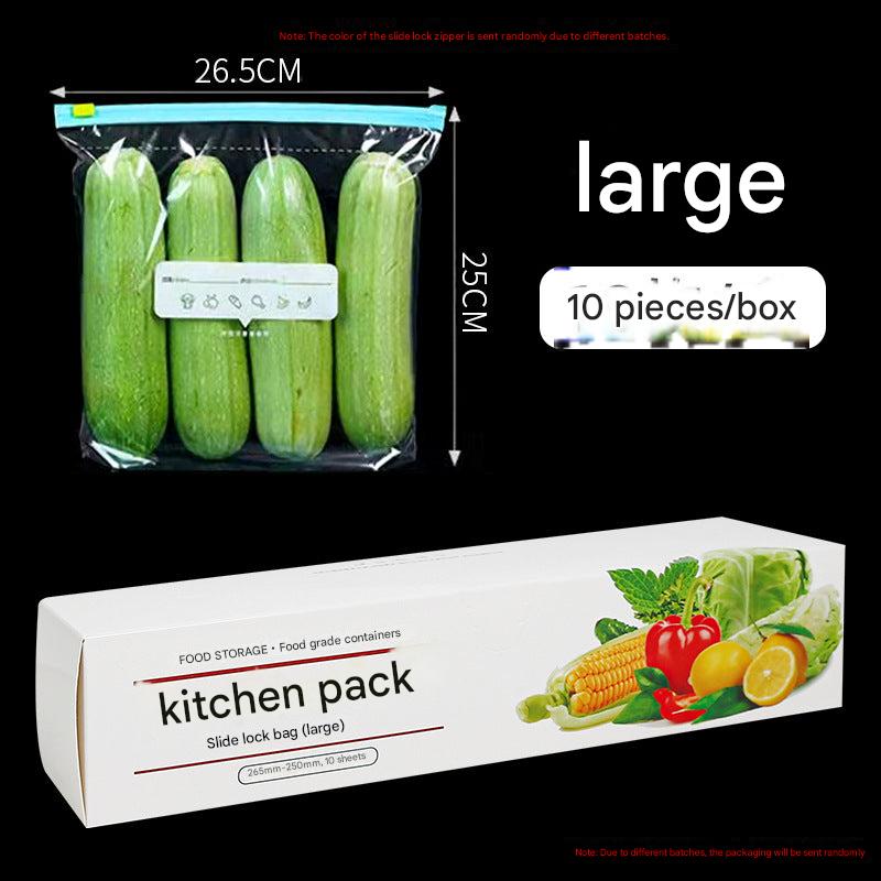 Usage example of sealable bags for snacks