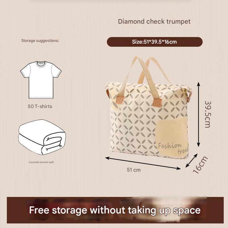 Colourful packing bag for travel with designs