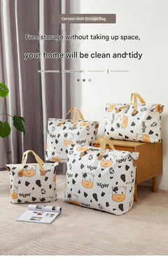 Colourful packing bag for travel with designs