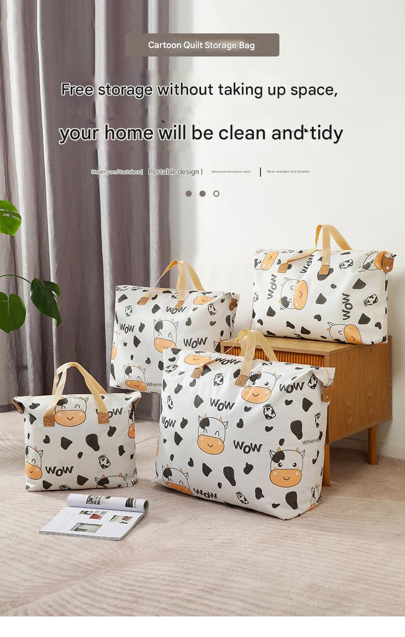 Colourful packing bag for travel with designs