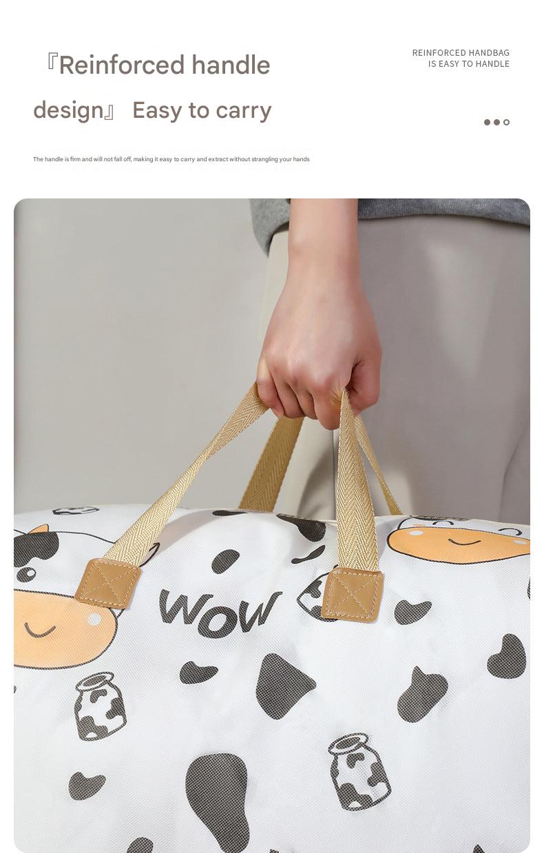 Space-saving storage bag for bedding