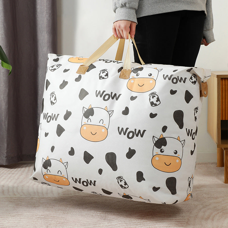 Colourful packing bag for travel with designs