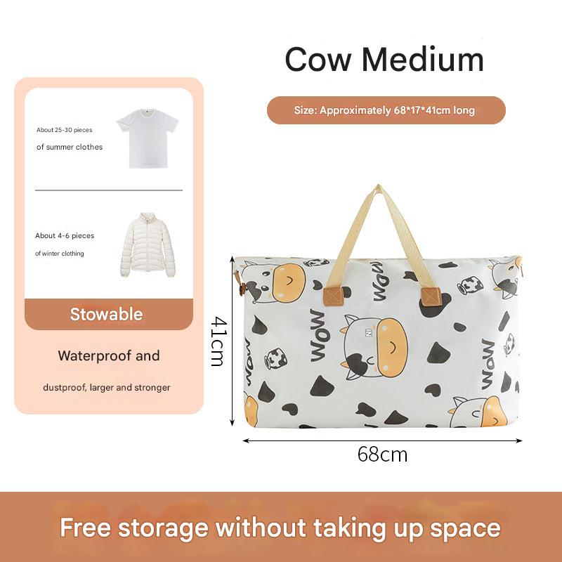 Space-saving storage bag for bedding