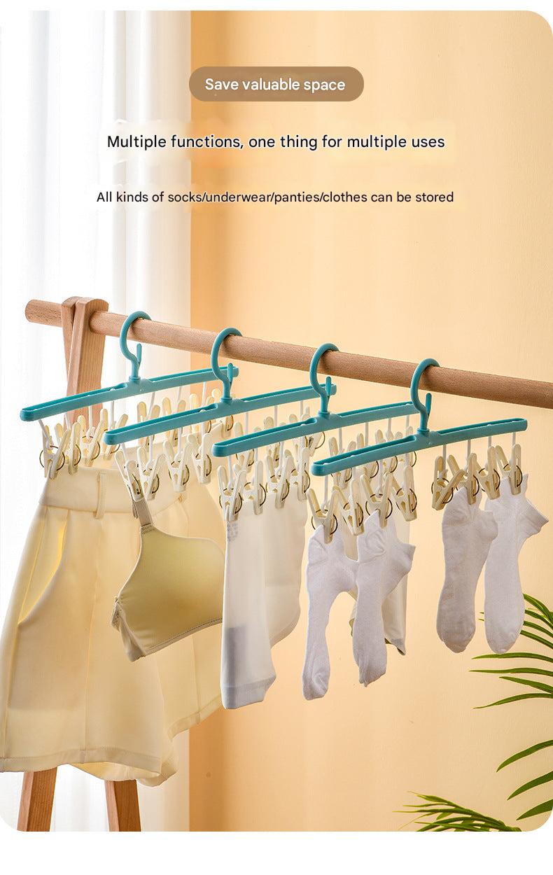 Durable plastic Multi-Functional Sock Drying Rack
